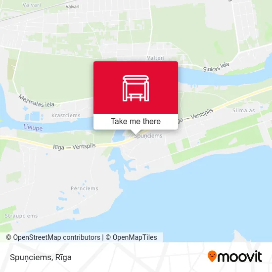 Карта Spuņciems