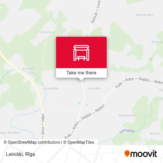 Карта Leinišķi