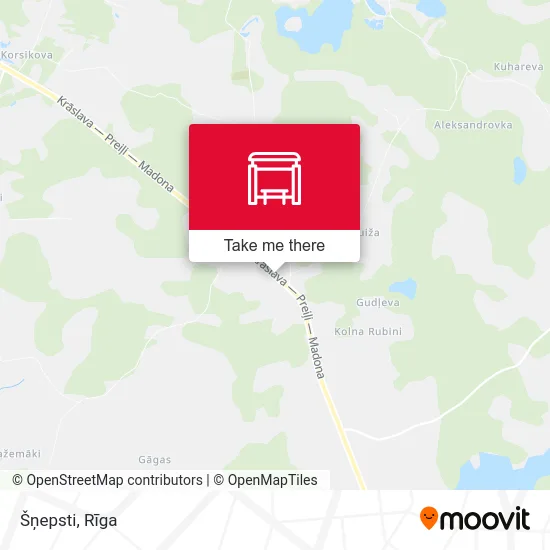 Карта Šņepsti