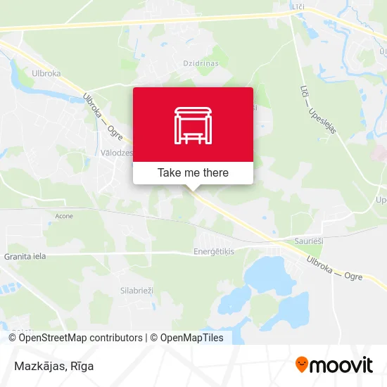 Карта Mazkājas