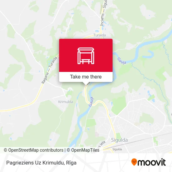 Pagrieziens Uz Krimuldu map