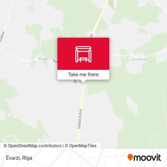 Карта Ēvarži