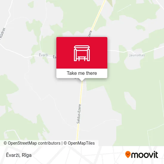 Карта Ēvarži