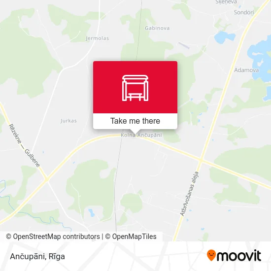 Карта Ančupāni