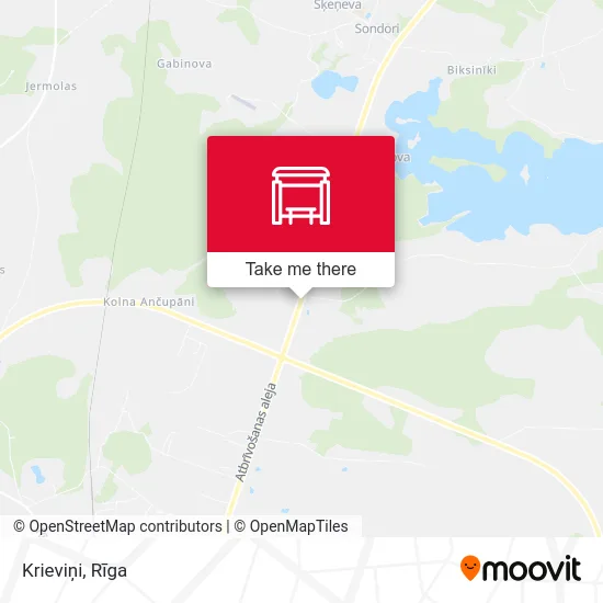 Карта Krieviņi