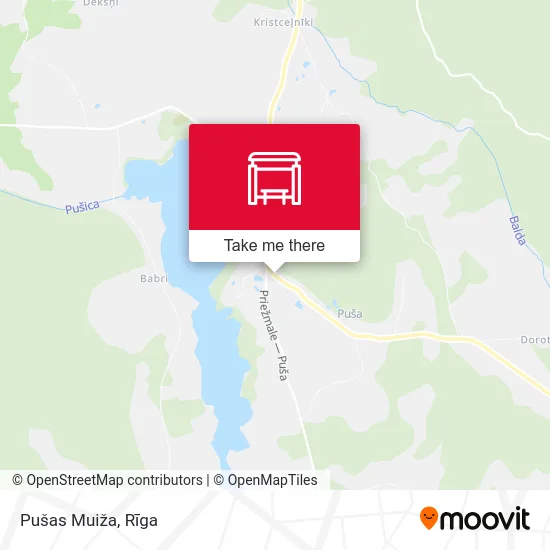Pušas Muiža map