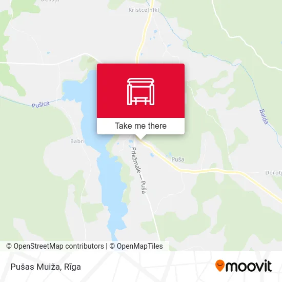 Pušas Muiža map