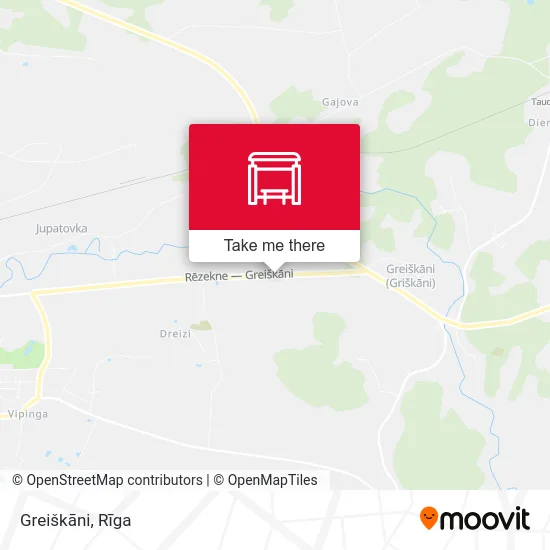 Карта Greiškāni