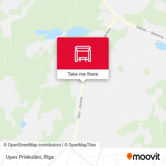 Карта Upes Priekulāni