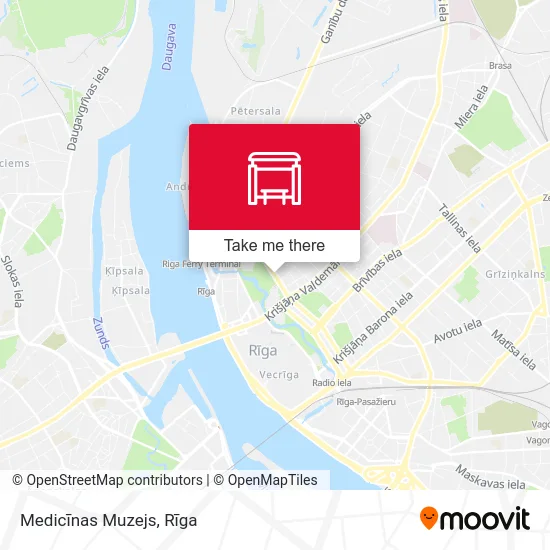 Карта Medicīnas Muzejs