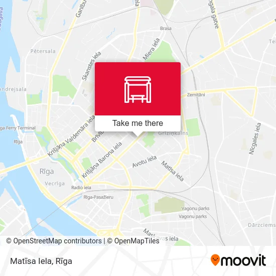 Карта Matīsa Iela