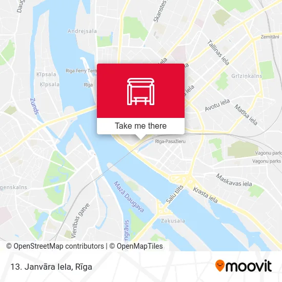 Карта 13. Janvāra Iela