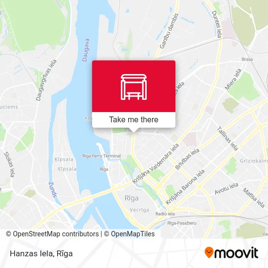Карта Hanzas Iela