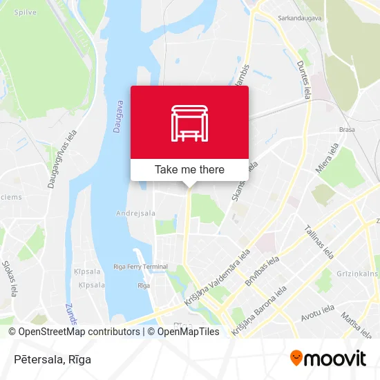 Карта Pētersala