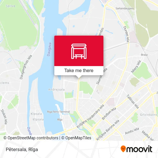 Карта Pētersala