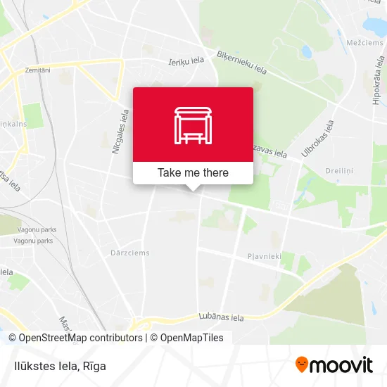 Карта Ilūkstes Iela