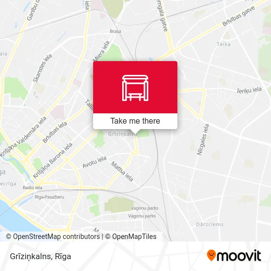 Карта Grīziņkalns