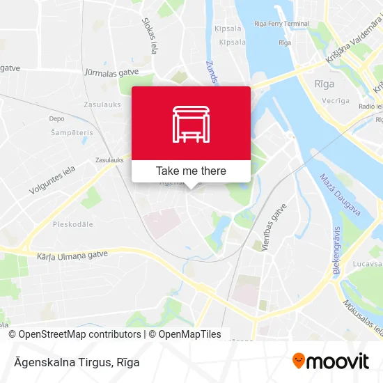 Карта Āgenskalna Tirgus