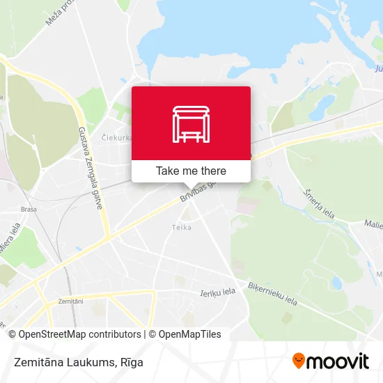Карта Zemitāna Laukums