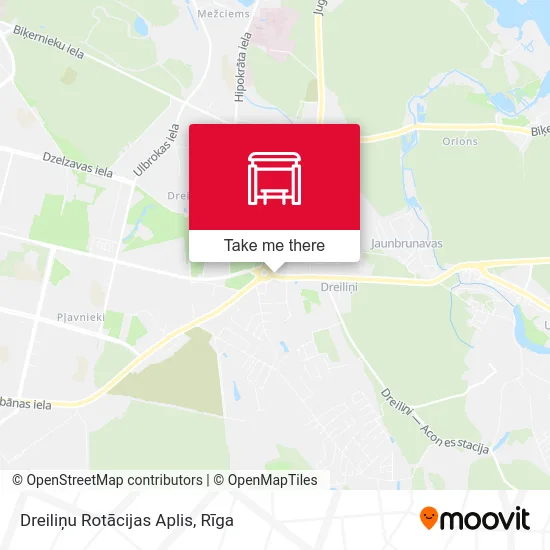 Карта Dreiliņu Rotācijas Aplis