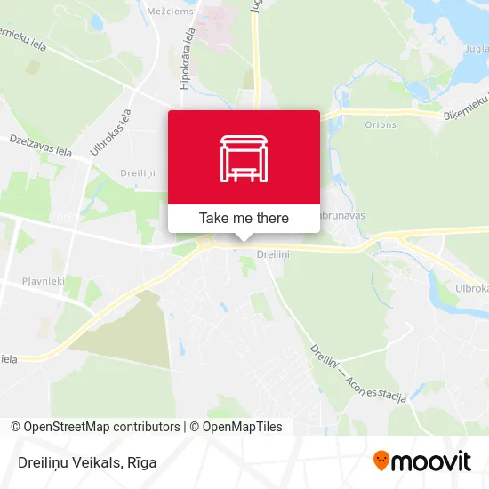 Карта Dreiliņu Veikals