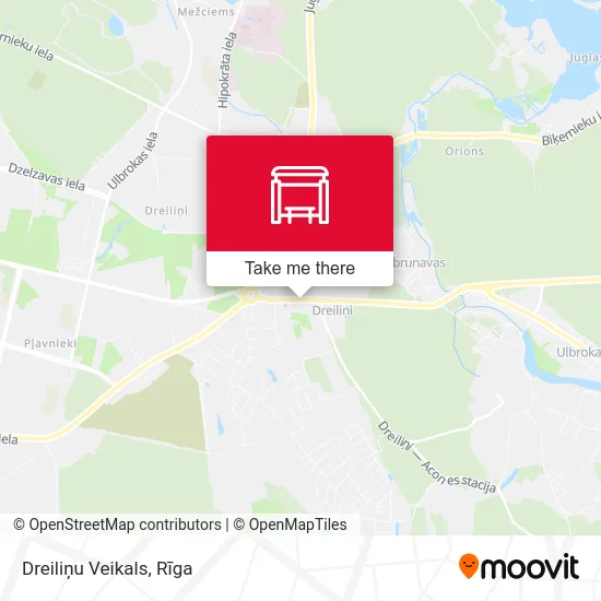 Карта Dreiliņu Veikals