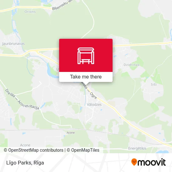 Līgo Parks map