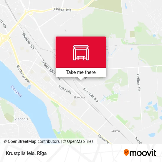 Карта Krustpils Iela