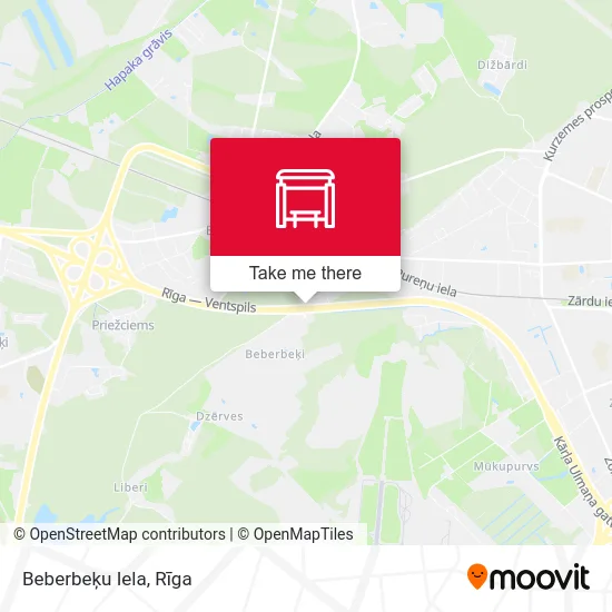Карта Beberbeķu Iela