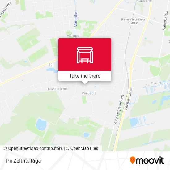 Карта Pii Zeltrīti