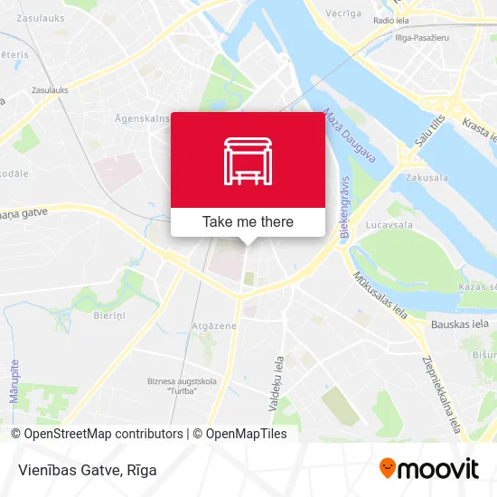 Карта Vienības Gatve