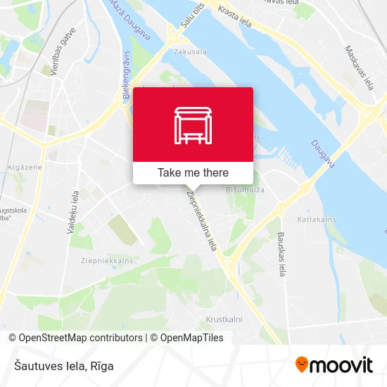 Карта Šautuves Iela