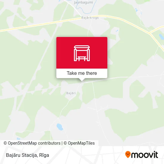 Bajāru Stacija map