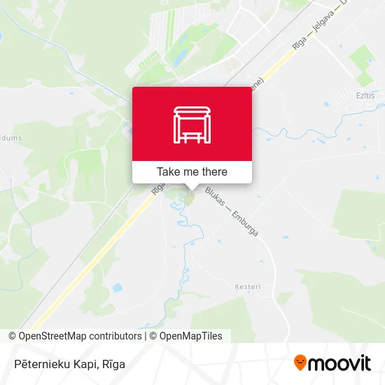 Карта Pēternieku Kapi