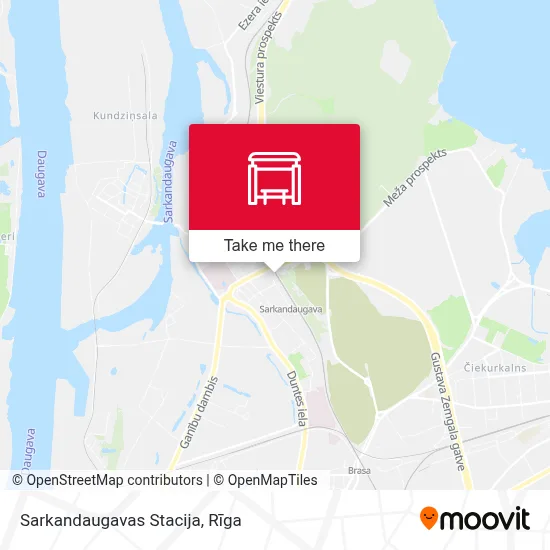 Sarkandaugavas Stacija map