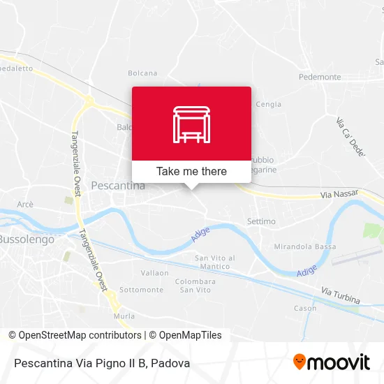 Pescantina Via Pigno II B map