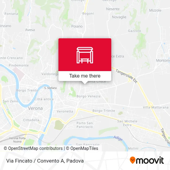 Via Fincato / Convento A map