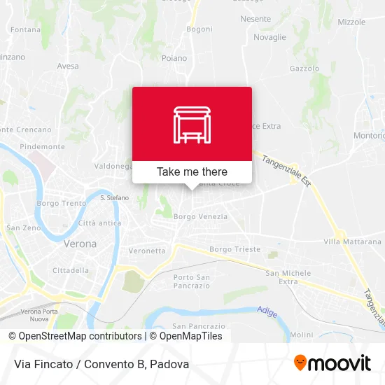Via Fincato / Convento B map