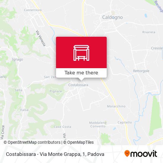 Costabissara - Via Monte Grappa, 1 map