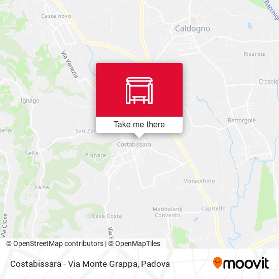 Costabissara - Via Monte Grappa map