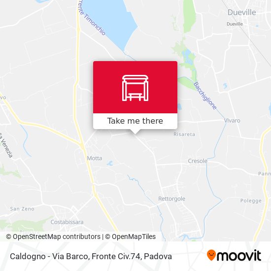 Caldogno - Via Barco, Fronte Civ.74 map