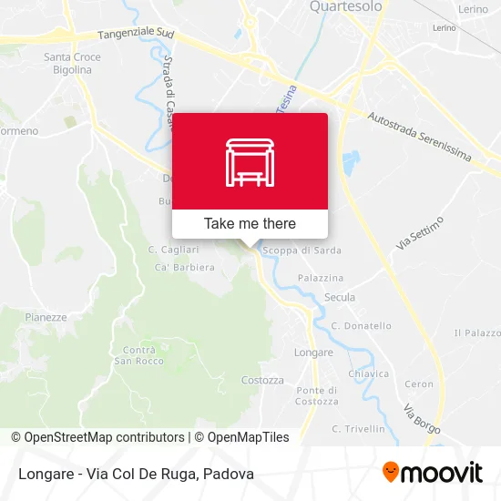 Longare - Col De Ruga Street map