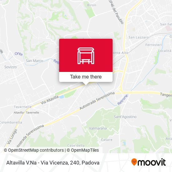 Altavilla V.Na - Via Vicenza, 240 map