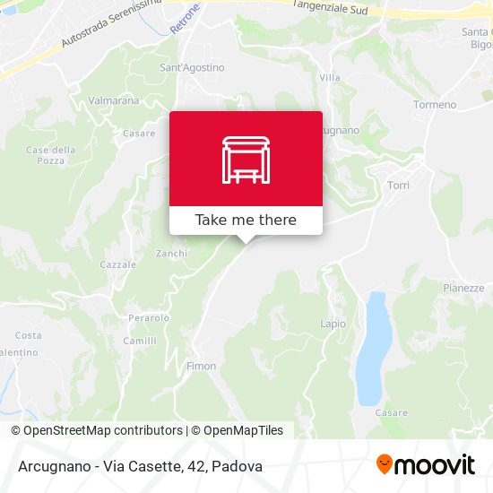 Arcugnano - Via Casette, 42 map