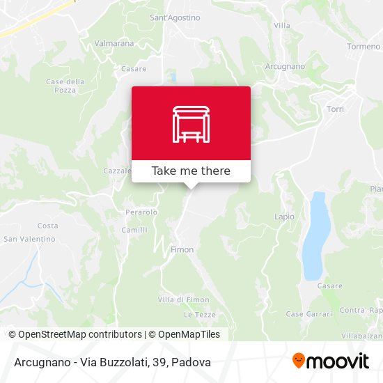 Arcugnano - Via Buzzolati, 39 map