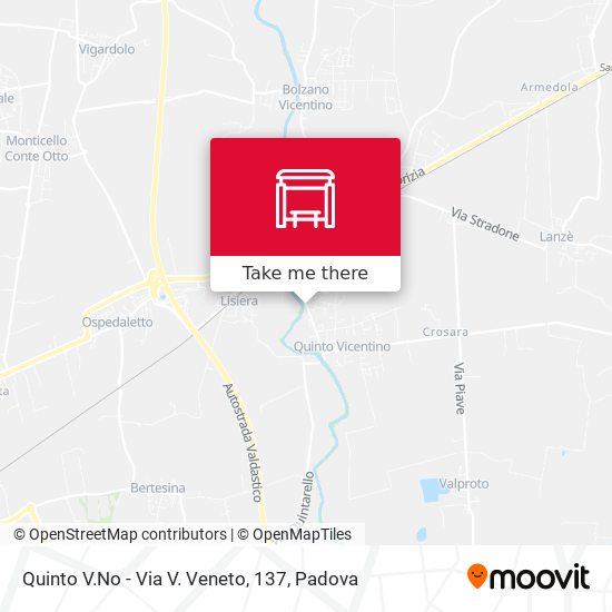 Quinto V.No - Via V. Veneto, 137 map