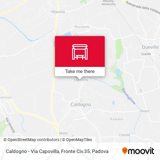 Caldogno - Via Capovilla, Fronte Civ.35 map