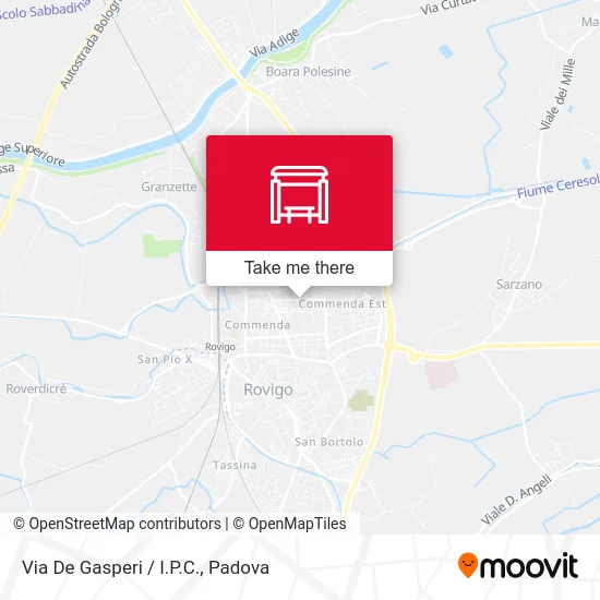 Via De Gasperi / IPC map