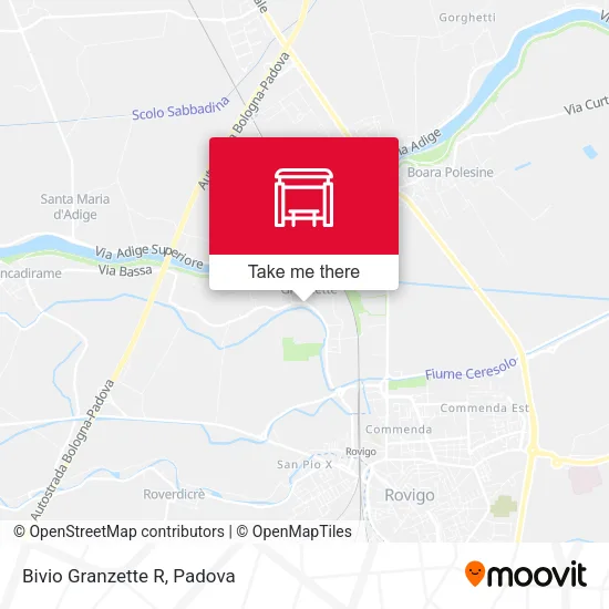 Bivio Granzette R map
