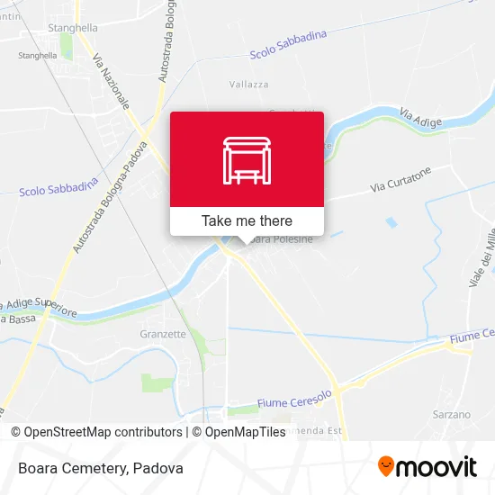 Boara Cemetery map